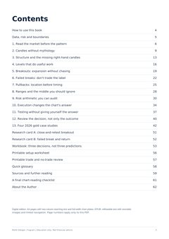 Price Action Strategy Decoded — contents page